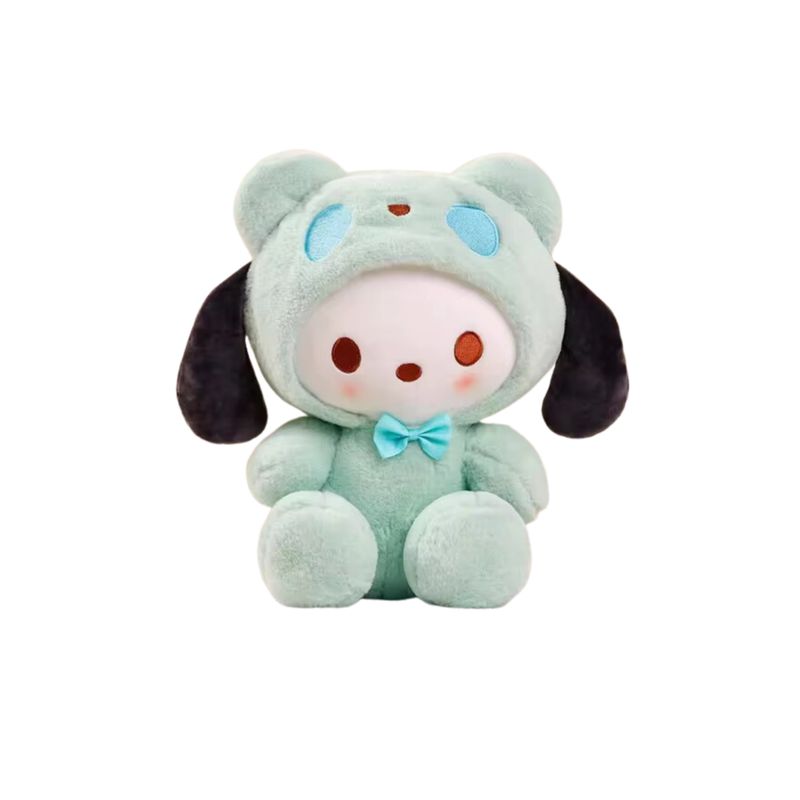 TIOZONEY - Peluche Suave Pochacco Pijama Color Verde 25 Cm