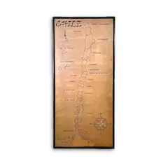 GENERICO - Mapa de Chile Regional con Retroiluminación y Reloj