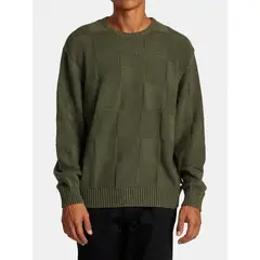 RVCA - Sweater Hombre Hi Grade Boro Crew Verde