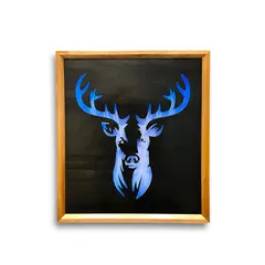 GENERICO - Cuadro Retroiluminado modelo Venado en Acero