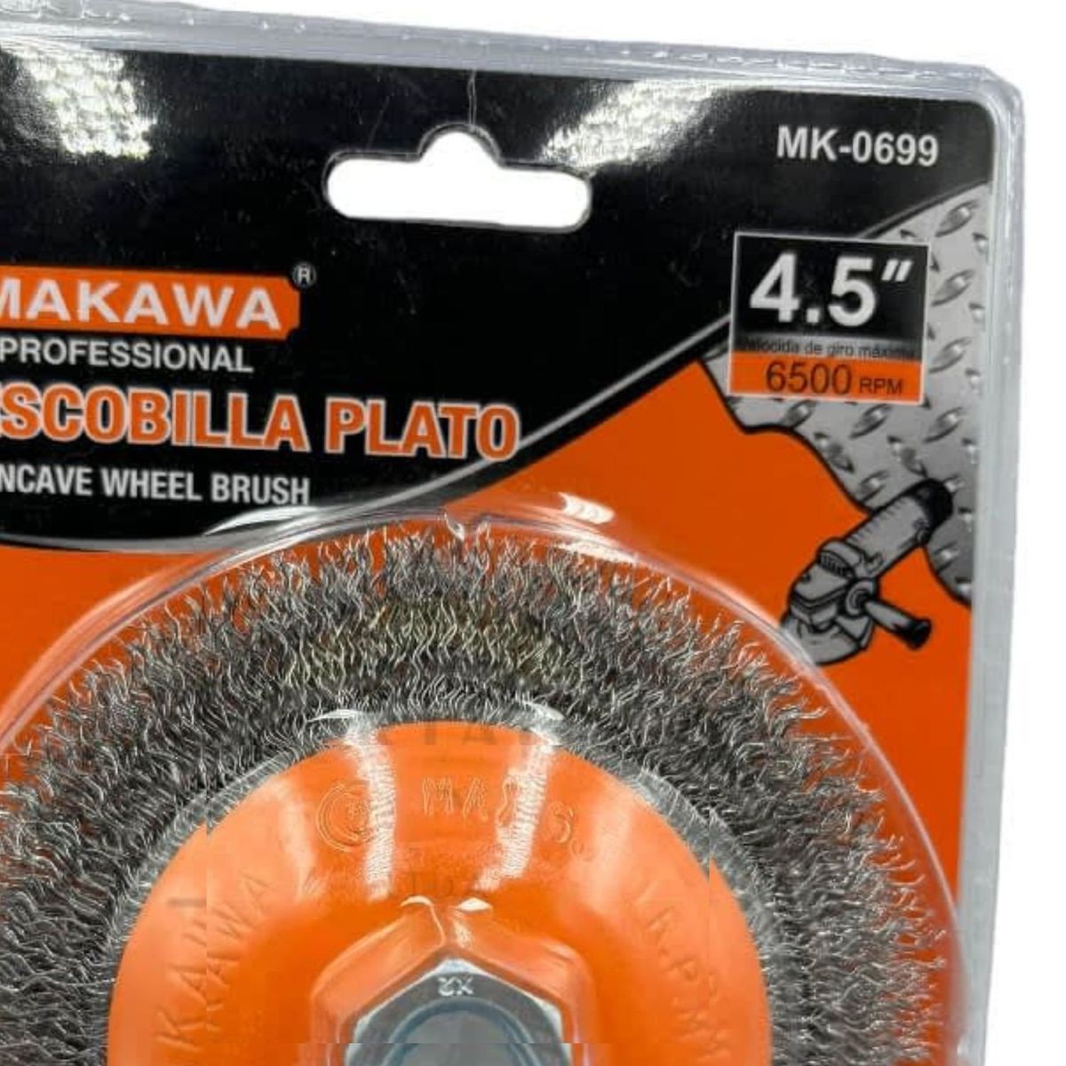 GENERICO - Escobilla Plato 75mm Herramienta Ferreteria MK0699