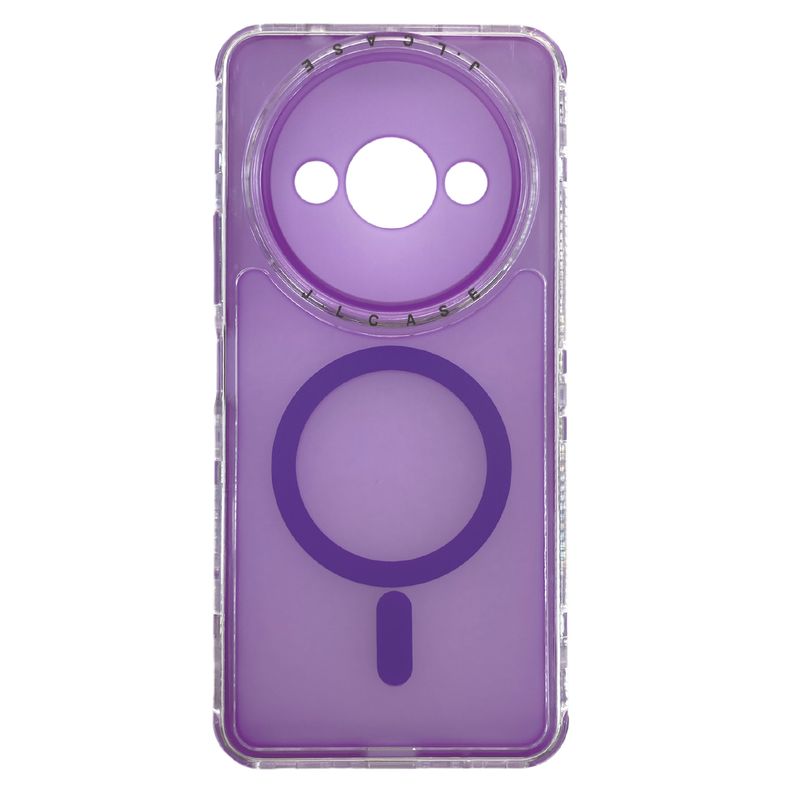 JOIGO - Carcasa Antigolpe 360 Para Xiaomi Redmi A3 Magsafe Lila
