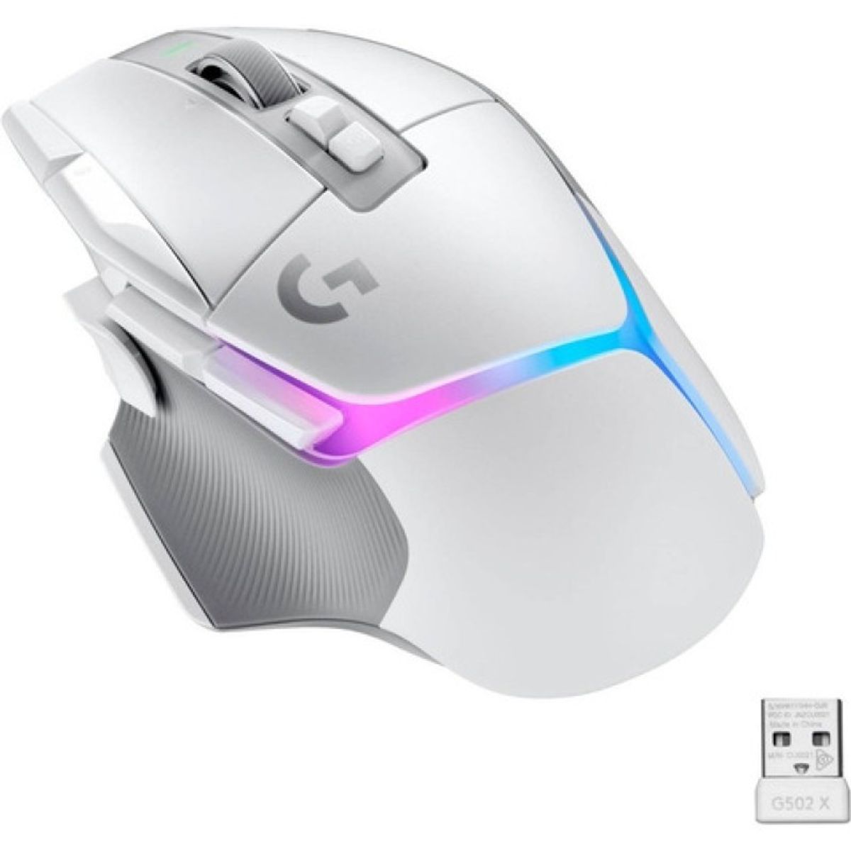 LOGITECH - Mouse Gamer Logitech G502 X Plus White Rgb Wireless