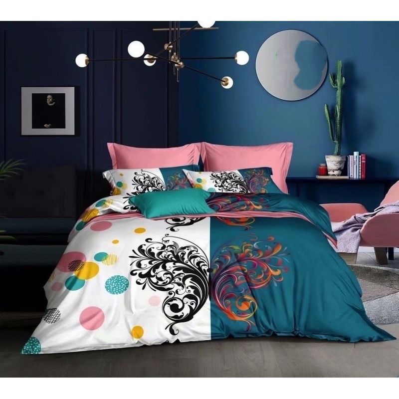 GENERICO - CUBRECAMA QUILT 1.5 PLAZAS 180X230 CON DISEÑO DUOCOLOR MARIPOSA TF