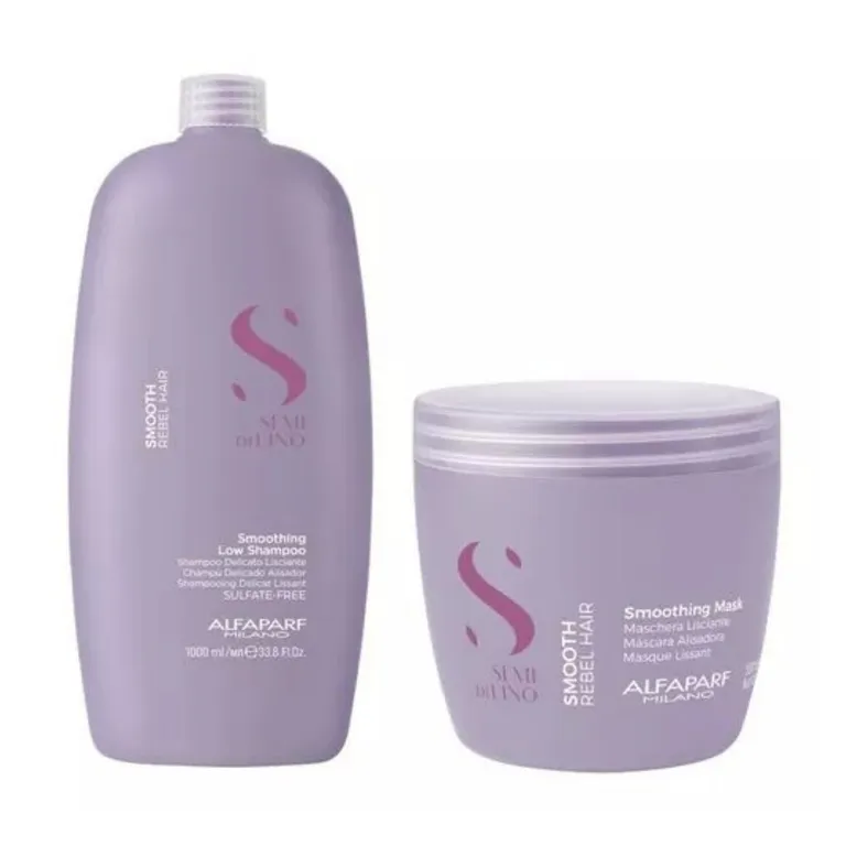 Pack Shampoo Y Mascara Alfaparf Semi Di Lino Smoothing 1L ...