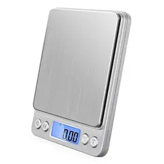 GENERICO - Pesa Gramera Joyería Y Cocina Precisión 0.1 - 500gr Báscula Plata