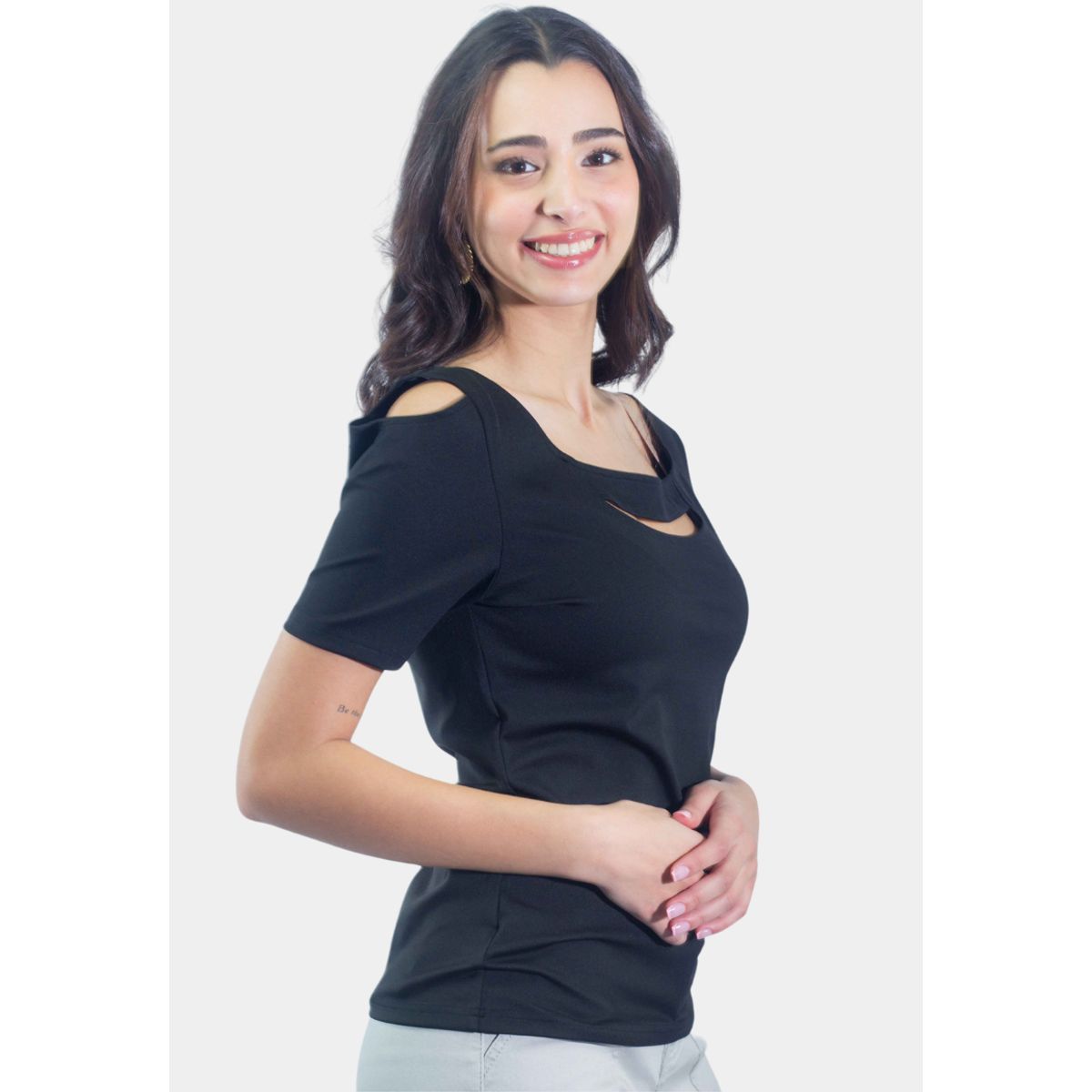 TENTATION - Top Poliamida Black