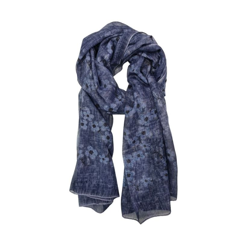 MISSI BEAUTY - Pañuelo o Bufanda Estampada Flor Grande