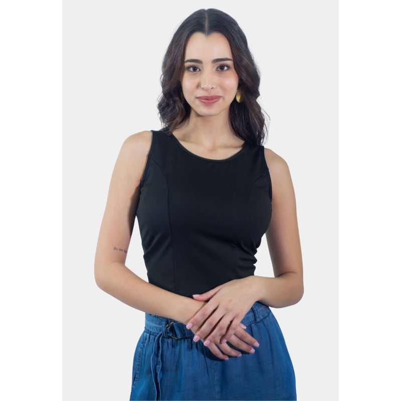 TENTATION - Top Poliamida Amarra Black Tentation