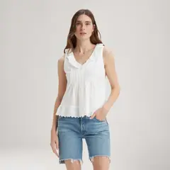LEVIS - Blusa Sin Mangas Mujer Fauna Blanco
