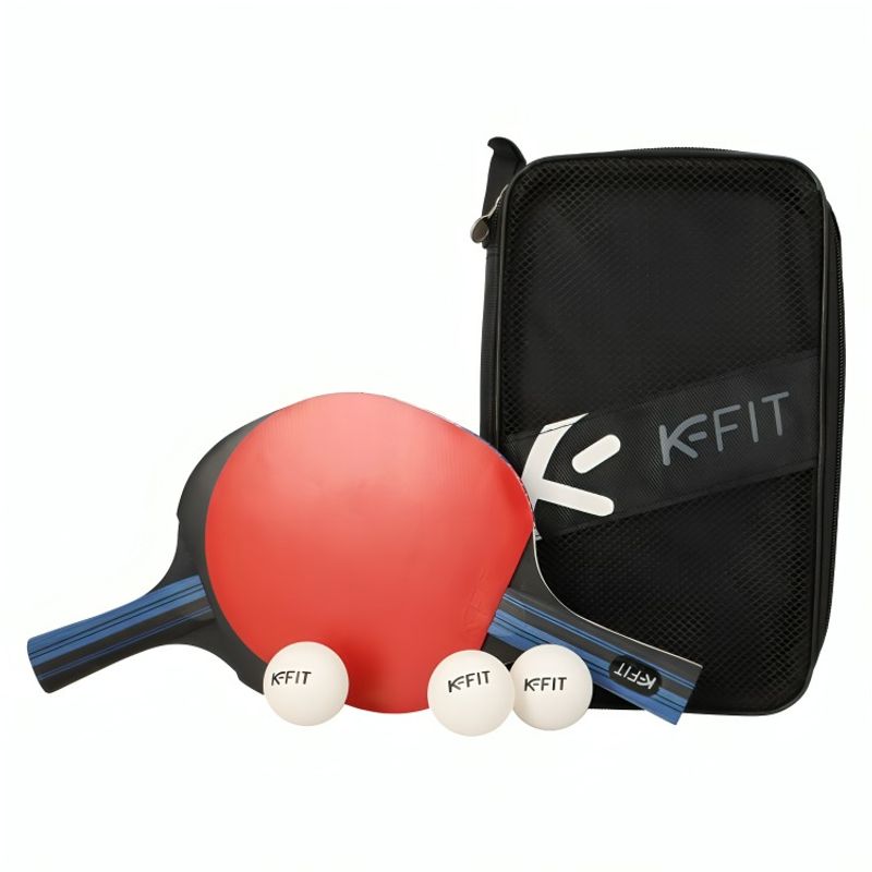 K FIT - Set de 2 Paletas de Ping Pong + 3 Pelotas K-FIT