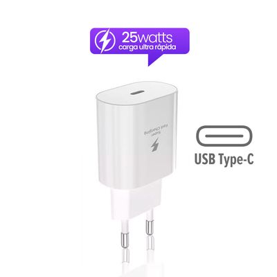 Imagen 2 del producto Enchufe Cargador Carga Rapida 25w Usb-c