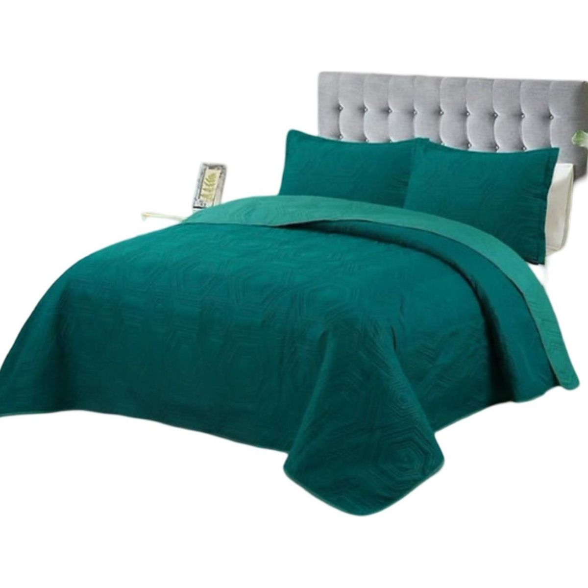 GENERICO - Cubrecama 1P y Media Quilt Verano + Funda Almohada U4