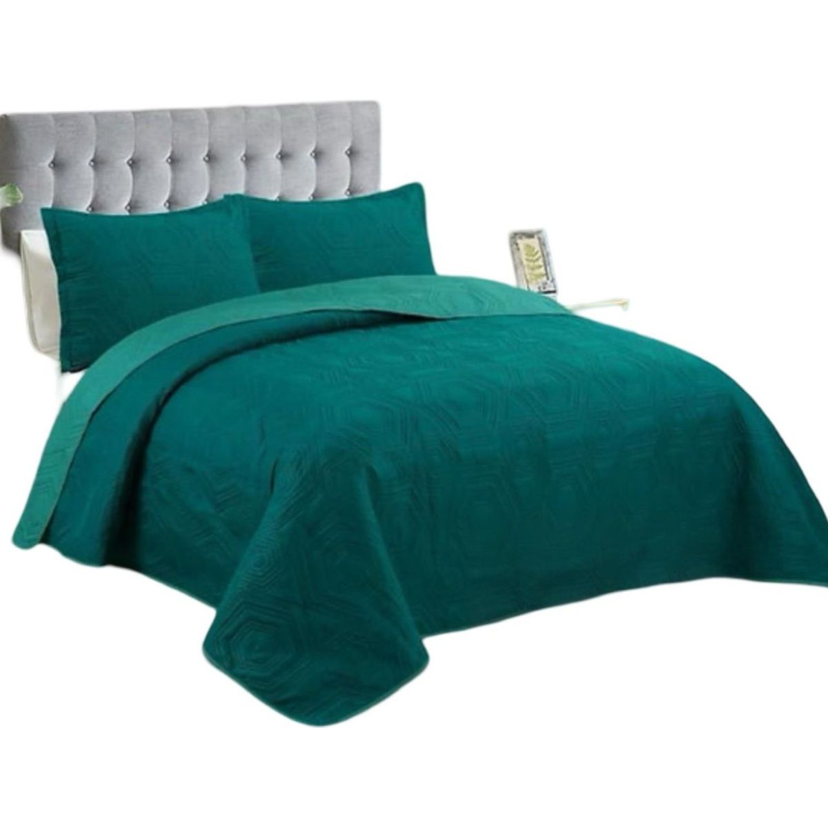 GENERICO - Cubrecama 1P y Media Quilt Verano + Funda Almohada U4
