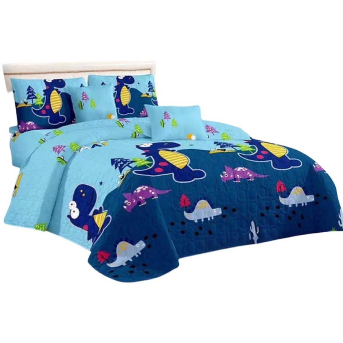 GENERICO - Cubrecama Verano Plaza y Media + Funda Almohada D3