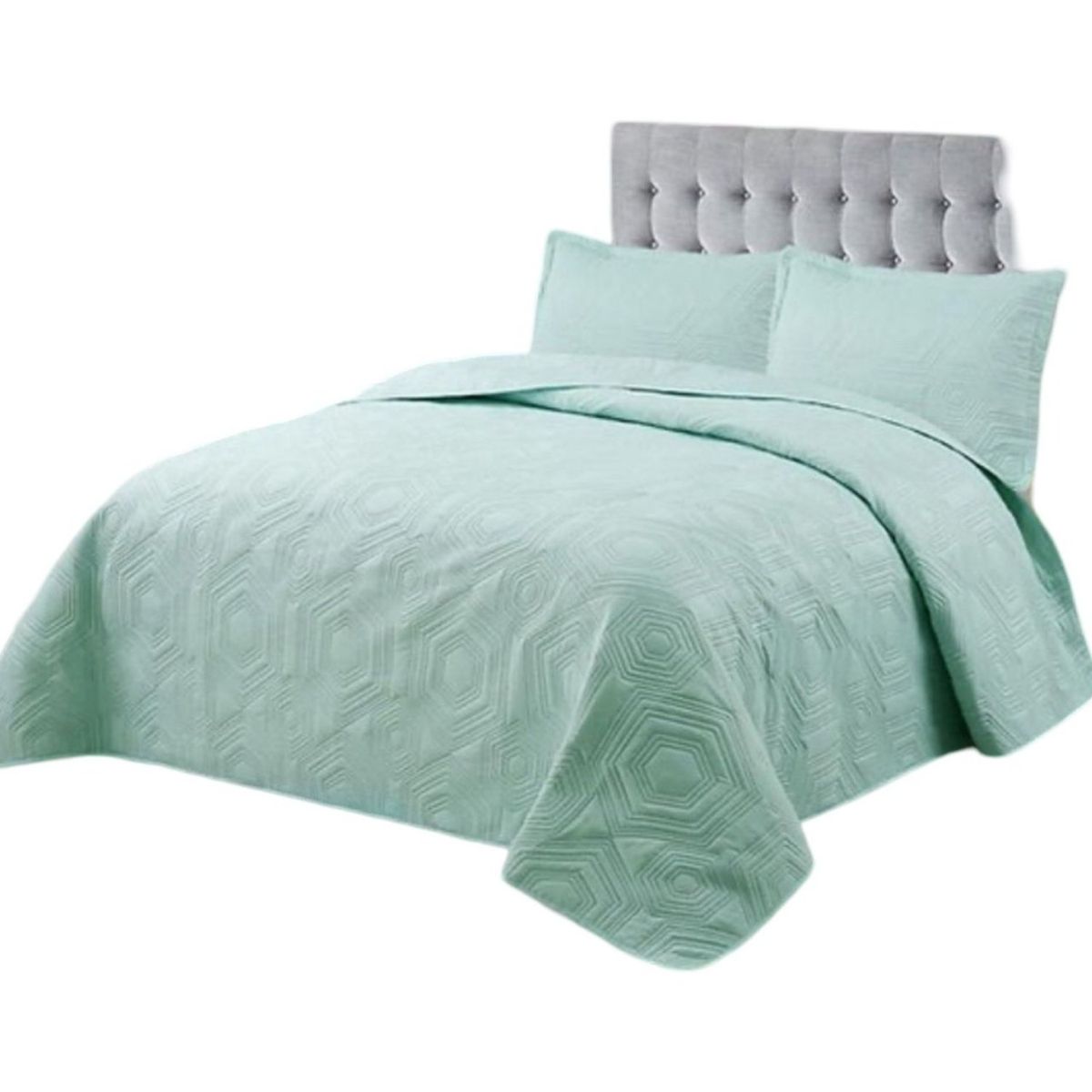 GENERICO - Cubrecama 1P y Media Quilt Verano + Funda Almohada U3