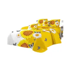 GENERICO - Cubrecama Quilt Verano King + 2 Fundas Almohada DA11