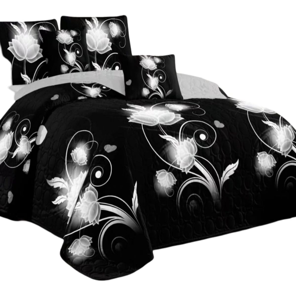 GENERICO - Cubrecama Quilt Verano King + 2 Fundas Almohada DA8