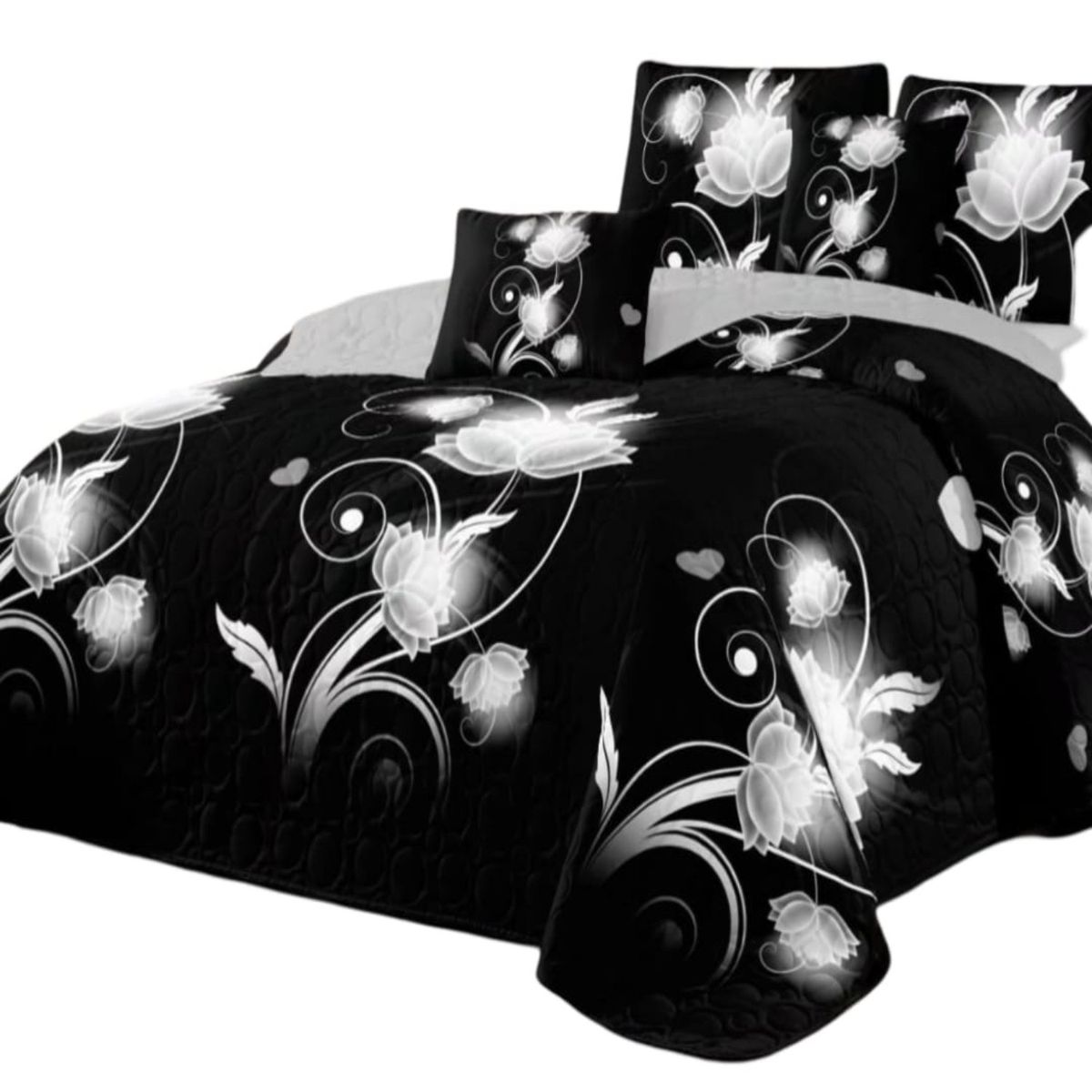GENERICO - Cubrecama Quilt Verano King + 2 Fundas Almohada DA8