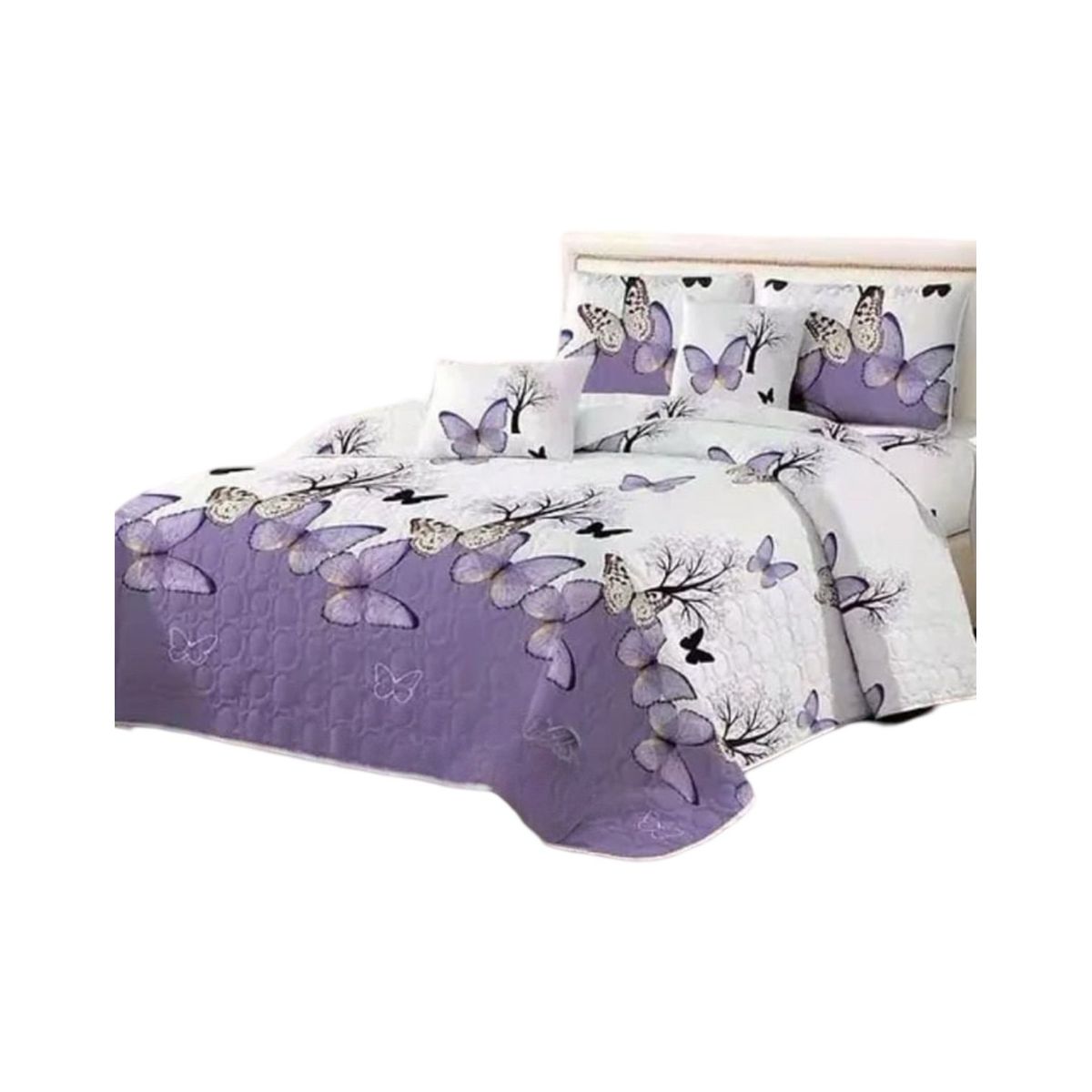 GENERICO - Cubrecama Quilt Verano King + 2 Fundas Almohada D16
