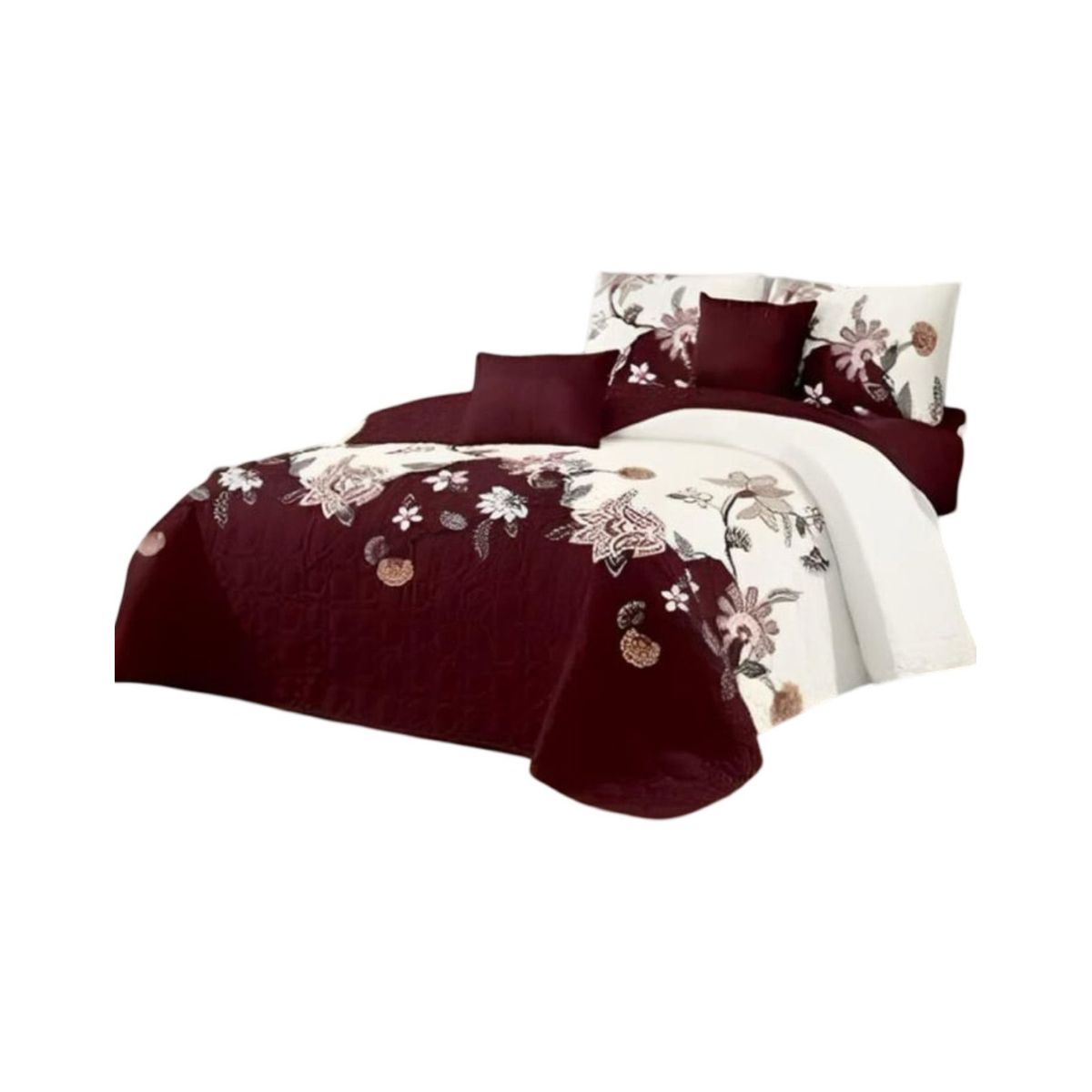 GENERICO - Cubrecama Quilt Verano King + 2 Fundas Almohada D11