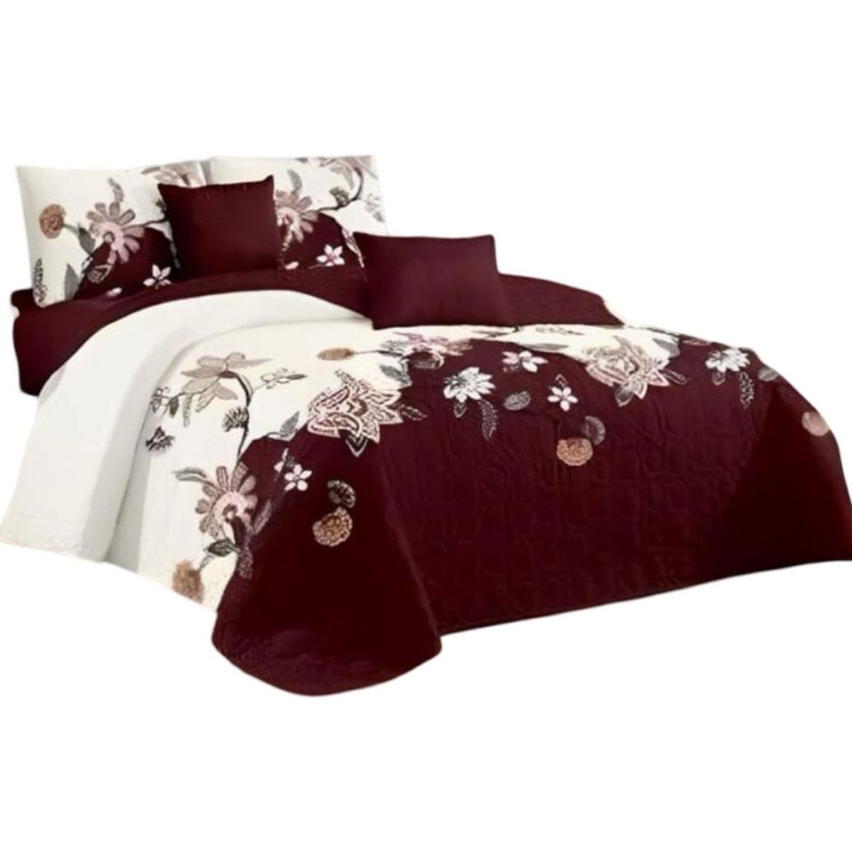 GENERICO - Cubrecama Quilt Verano King + 2 Fundas Almohada D11