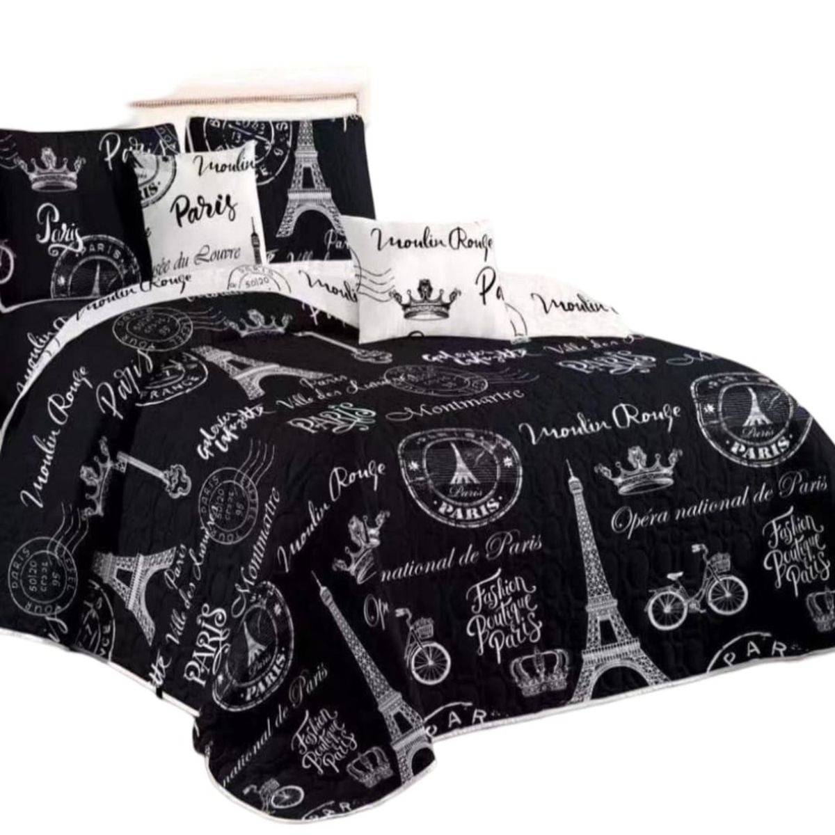 GENERICO - Cubrecama Quilt Verano 2 Plazas + 2 Fundas Almohada D12