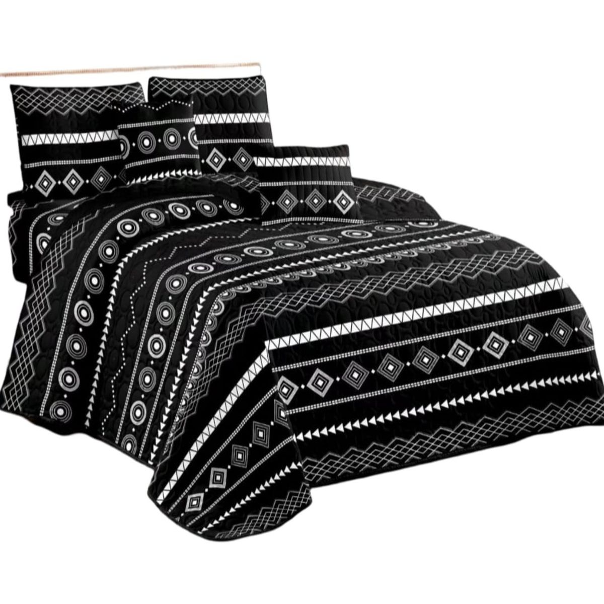 GENERICO - Cubrecama Quilt Verano 2 Plazas + 2 Fundas Almohada D11