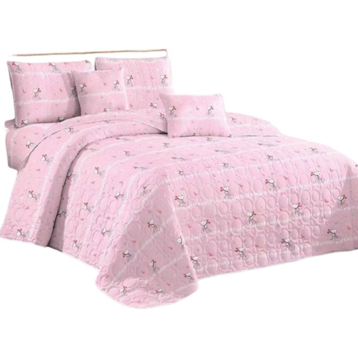 GENERICO - Cubrecama 1P y Media Quilt Verano + Funda Almohada D18