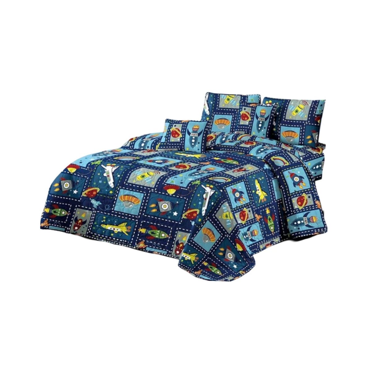 GENERICO - Cubrecama 1P y Media Quilt Verano + Funda Almohada D9