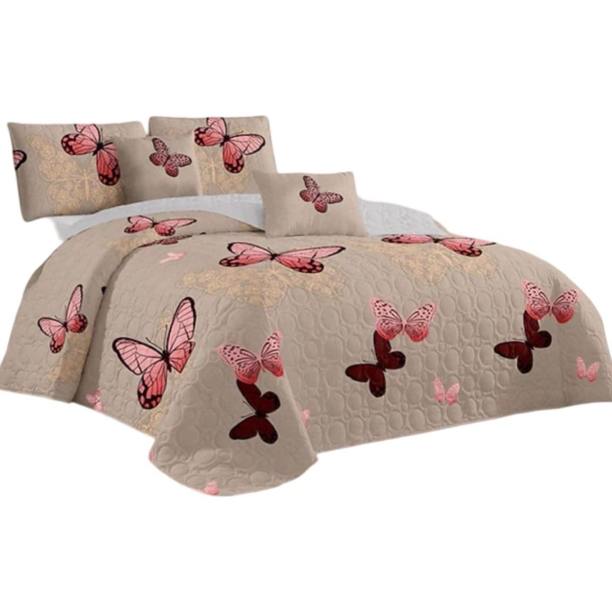 GENERICO - Cubrecama 1P y Media Quilt Verano + Funda Almohada D6
