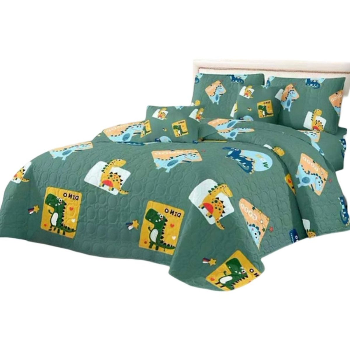 GENERICO - Cubrecama 1P y Media Quilt Verano + Funda Almohada D4