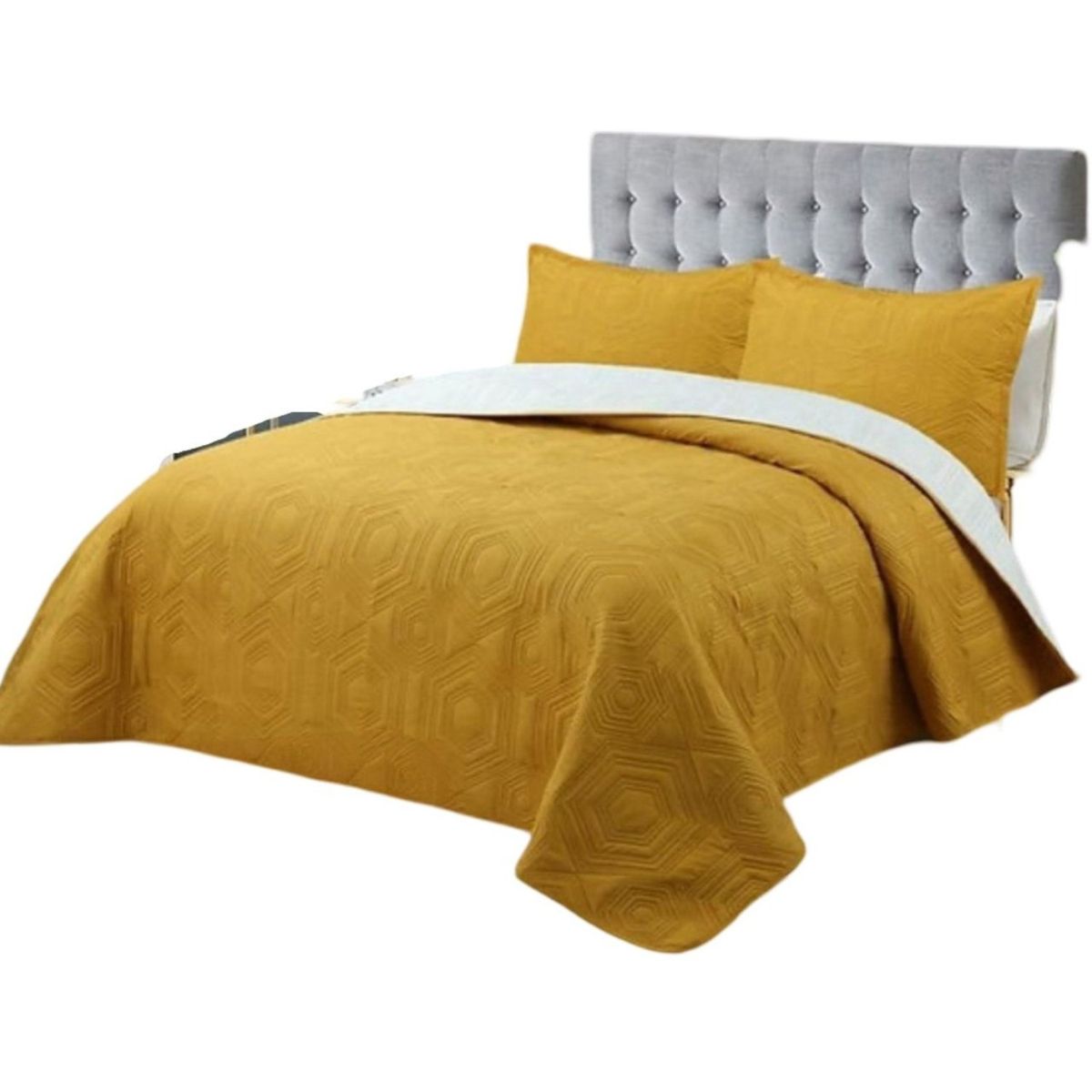 GENERICO - Cubrecama 1P y Media Quilt Verano + Funda Almohada U5