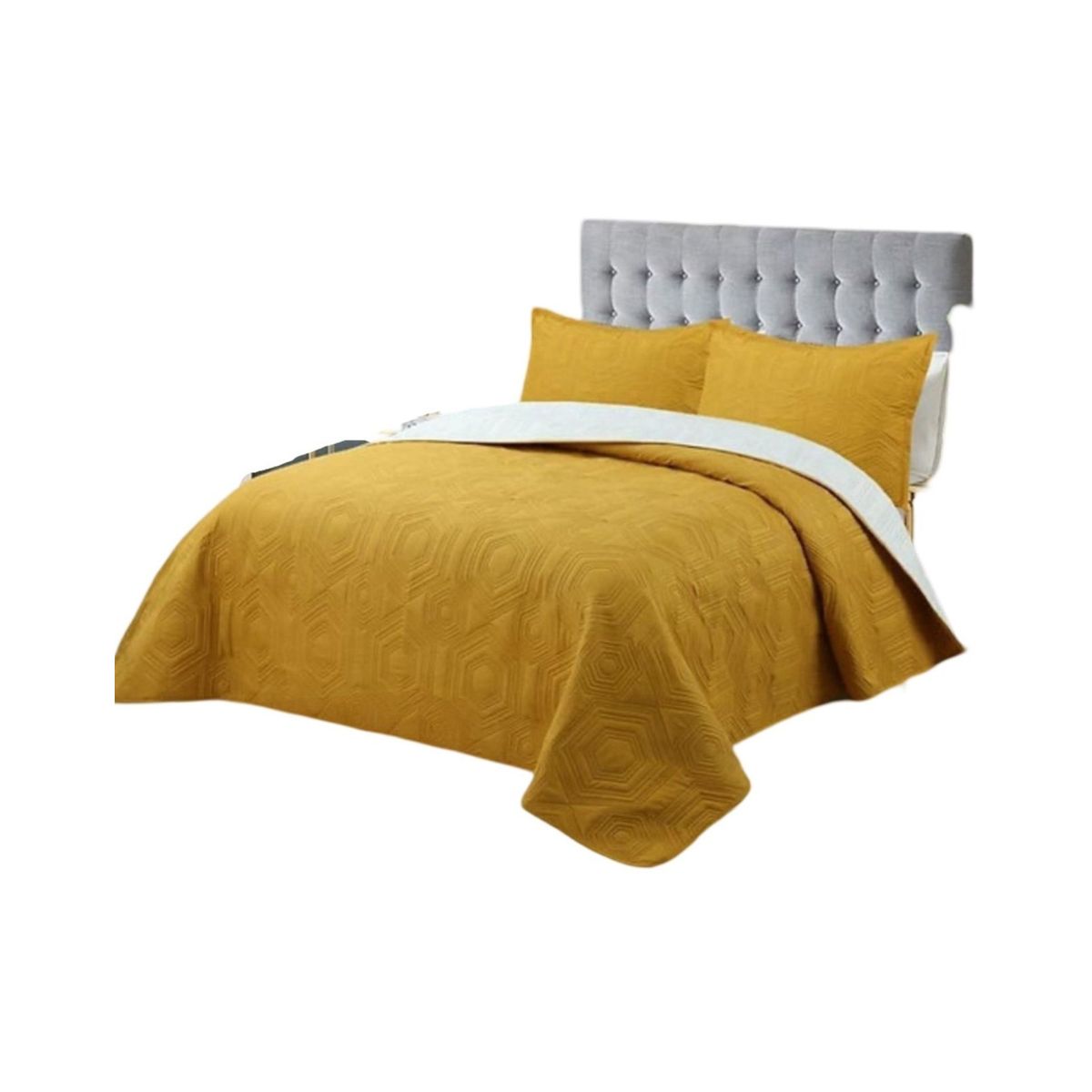 GENERICO - Cubrecama 1P y Media Quilt Verano + Funda Almohada U5