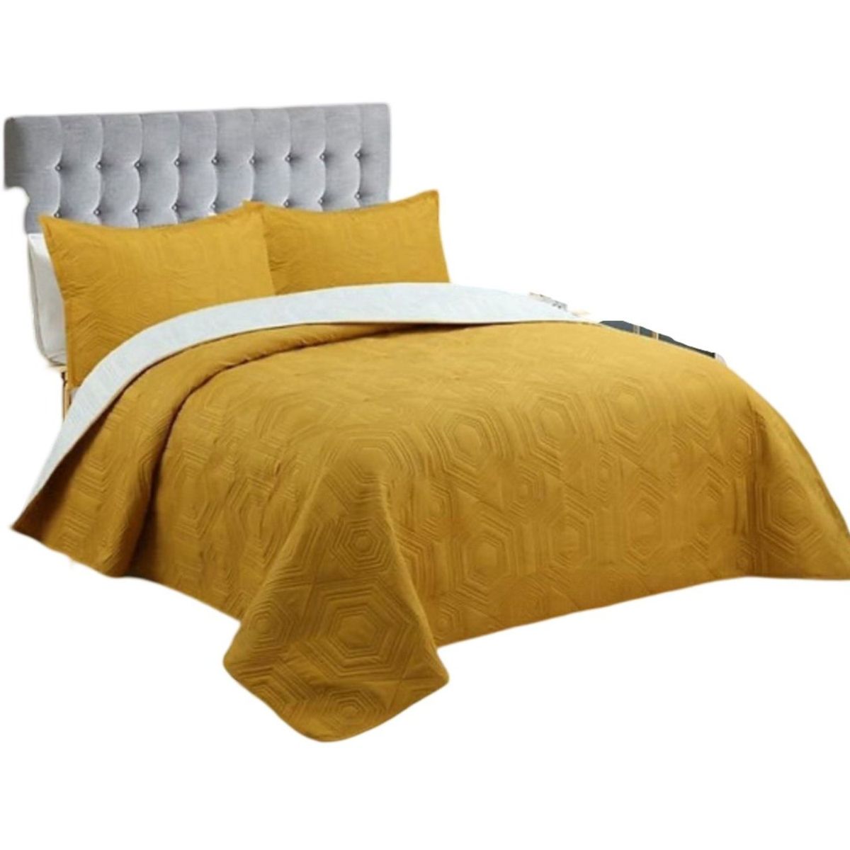 GENERICO - Cubrecama 1P y Media Quilt Verano + Funda Almohada U5