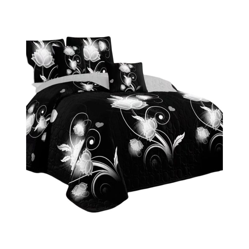 GENERICO - Cubrecama Quilt Verano King + 2 Fundas Almohada DA8