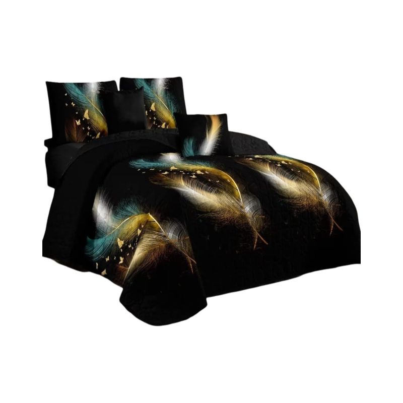 GENERICO - Cubrecama Quilt Verano King + 2 Fundas Almohada DA7