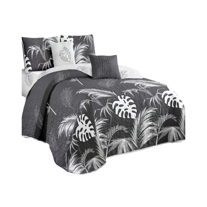 GENERICO - Cubrecama Quilt Verano King + 2 Fundas Almohada DA4