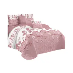 GENERICO - Cubrecama Quilt Verano King + 2 Fundas Almohada DA2