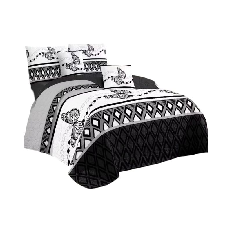 GENERICO - Cubrecama Quilt Verano King + 2 Fundas Almohada DA1