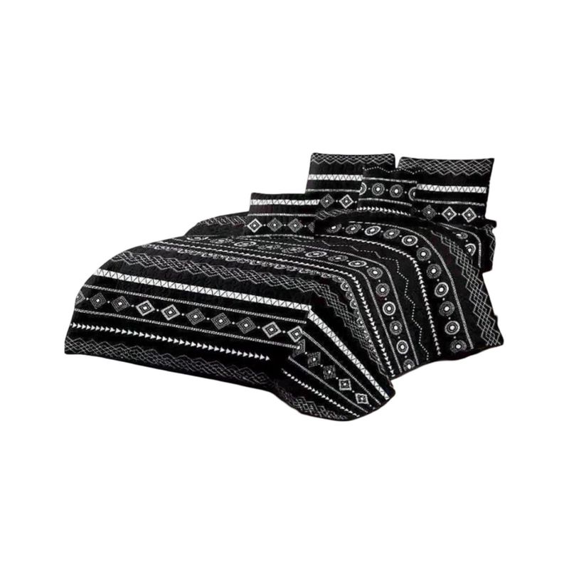 GENERICO - Cubrecama Quilt Verano King + 2 Fundas Almohada D10