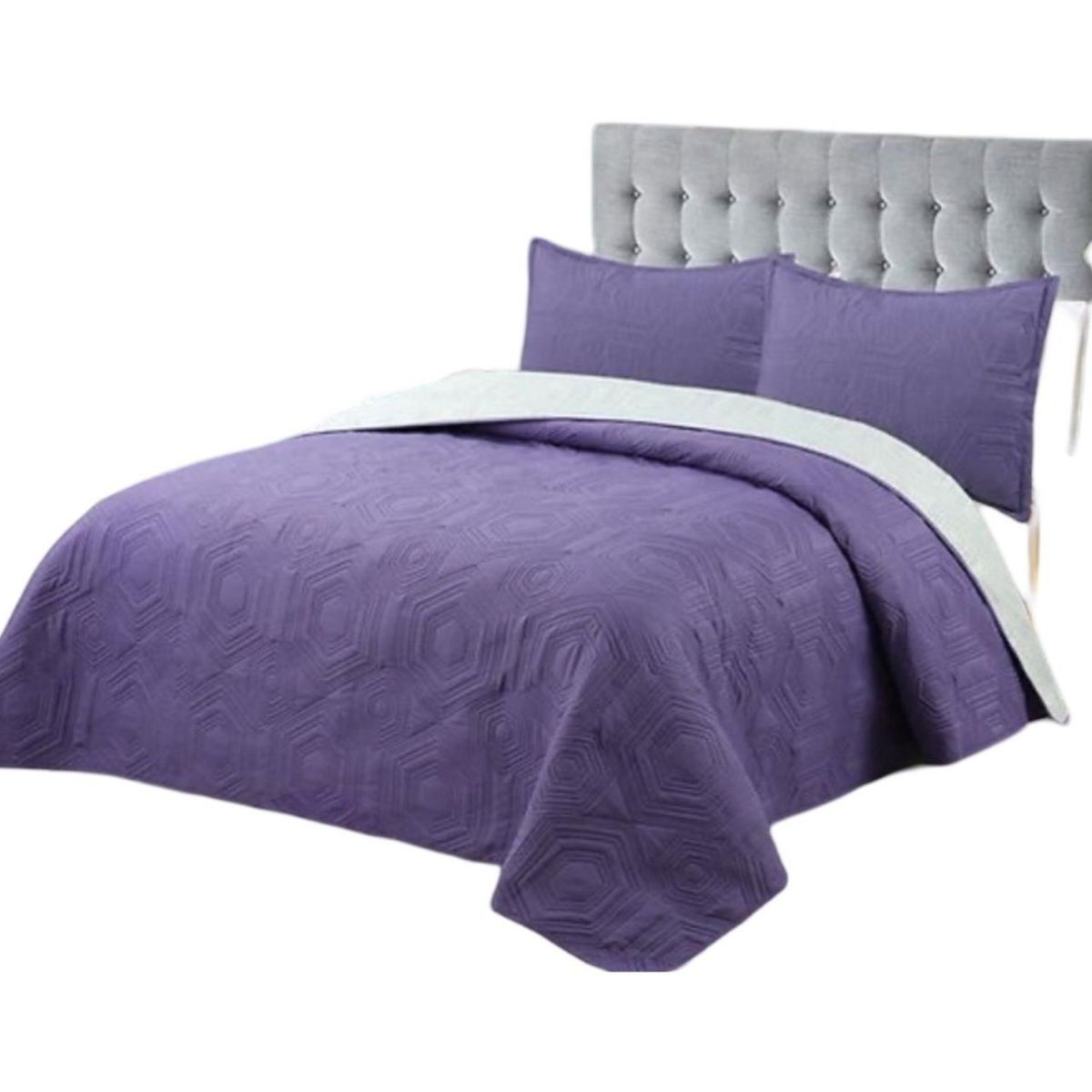 GENERICO - Quilt Verano King Super K + Fundas Almohada U2