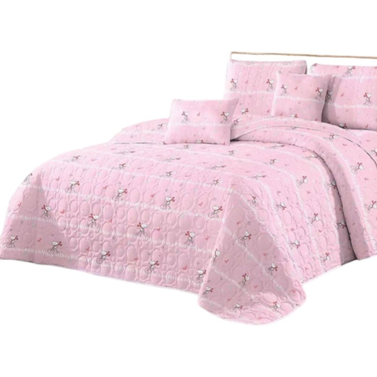 GENERICO - Cubrecama Verano Plaza y Media + Funda Almohada D18