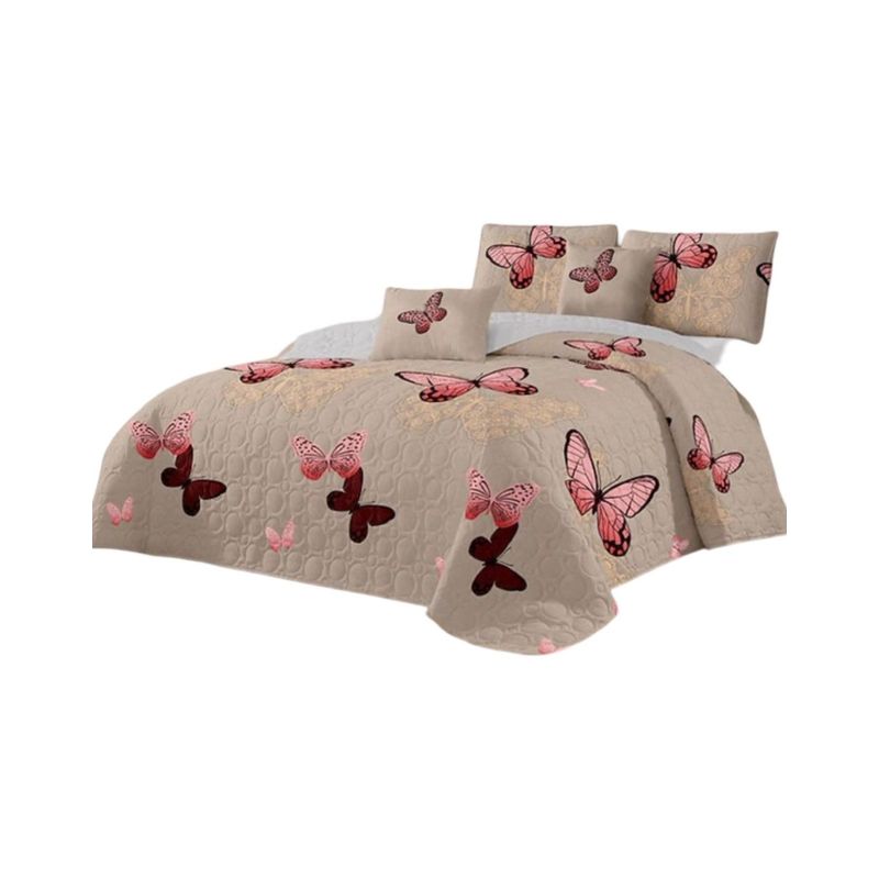 GENERICO - Cubrecama Verano Plaza y Media + Funda Almohada D6