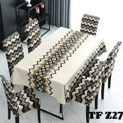 ANGELES DEL HOGAR - Mantel Antimanchas Grueso 140cmx220cm + 6 Fundas Sillas