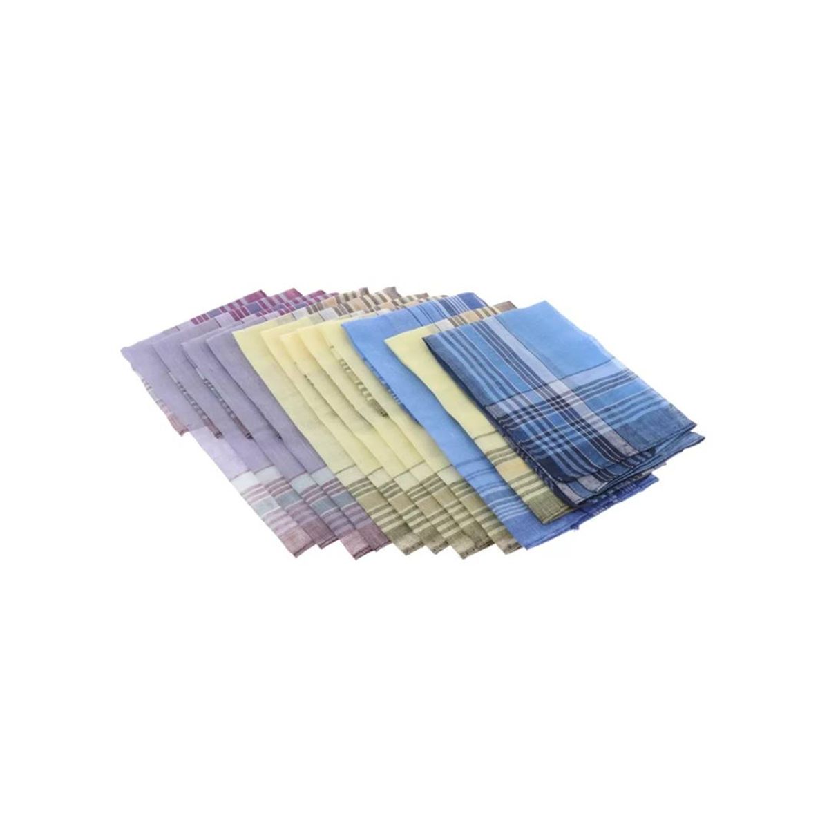 GENERICO - Pañuelos Algodón Multicolor Para Hombre Pack De 12und