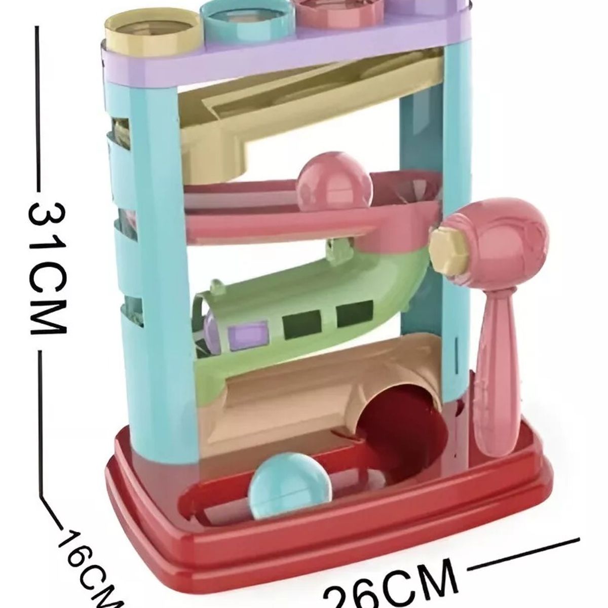 GENERICO - Juguete Bebé Con Bolas Rodante Y Torre Tobogán Para Niño