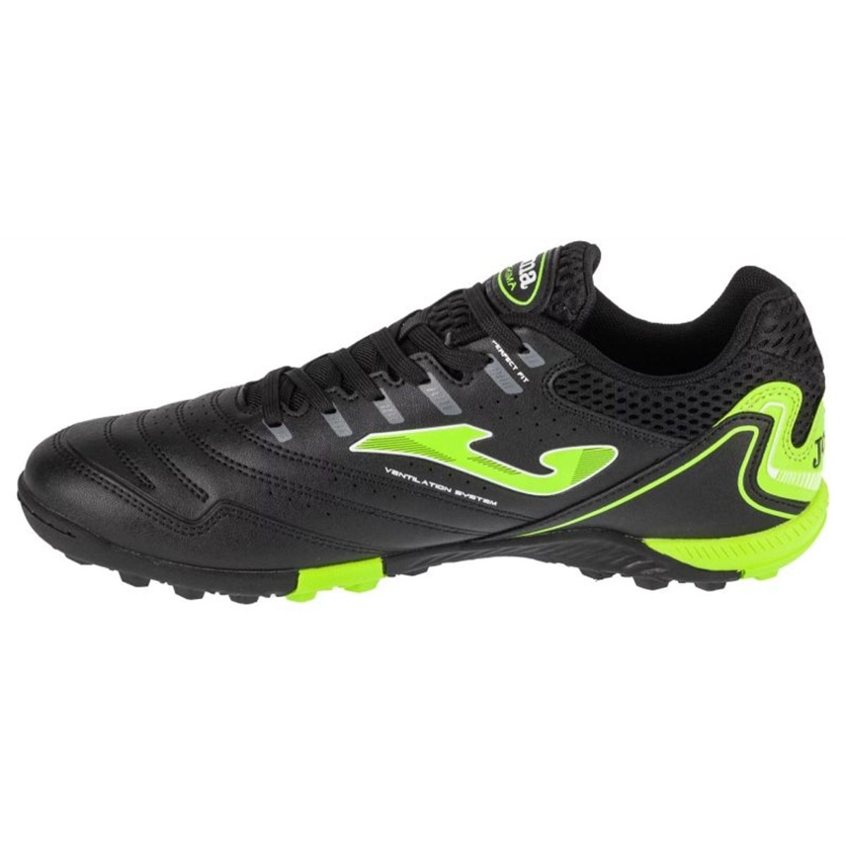 JOMA - Zapatilla Joma Maxima 2401 Negro-Verde Futbolito