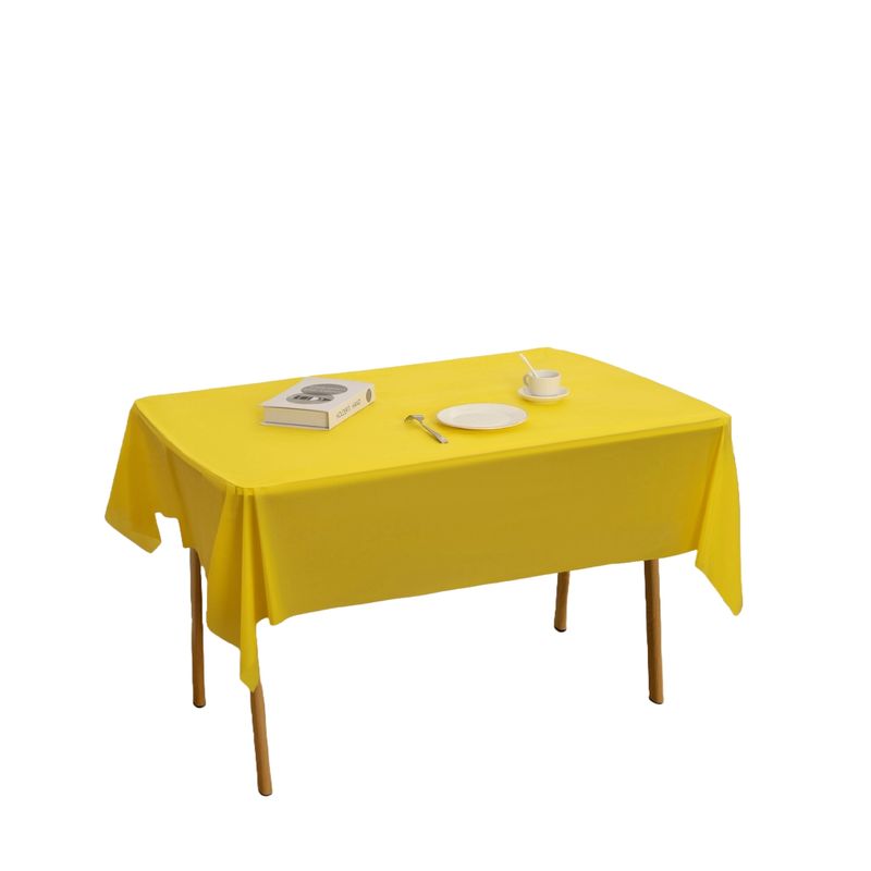GENERICO - Mantel Plástico Para Mesa Decoración Cumpleaños Fiesta Amarillo