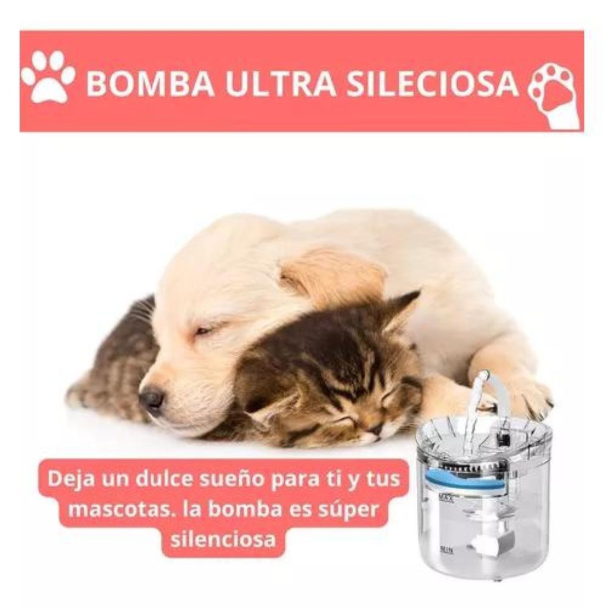 GENERICO - Bebedero Automático para Gatos y Perros